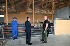 President Ilham Aliyev attends opening ceremony of Khojaly brick factory (PHOTO/VIDEO)