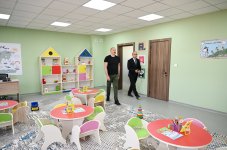 President Ilham Aliyev attends opening of nursery-kindergarten No. 1 in Aghdam city (PHOTO)