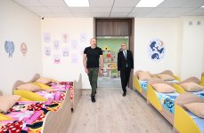 President Ilham Aliyev attends opening of nursery-kindergarten No. 1 in Aghdam city (PHOTO)