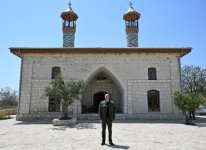 President Ilham Aliyev attends inauguration of restored historic mosque building in Aghdam’s Giyasly village (PHOTO)