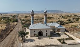 President Ilham Aliyev attends inauguration of restored historic mosque building in Aghdam’s Giyasly village (PHOTO)