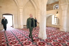 President Ilham Aliyev attends inauguration of restored historic mosque building in Aghdam’s Giyasly village (PHOTO)