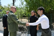 President Ilham Aliyev visits Khanyurdu village in Khojaly, meets with relocated residents (PHOTO)