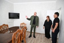 President Ilham Aliyev visits Khanyurdu village in Khojaly, meets with relocated residents (PHOTO)