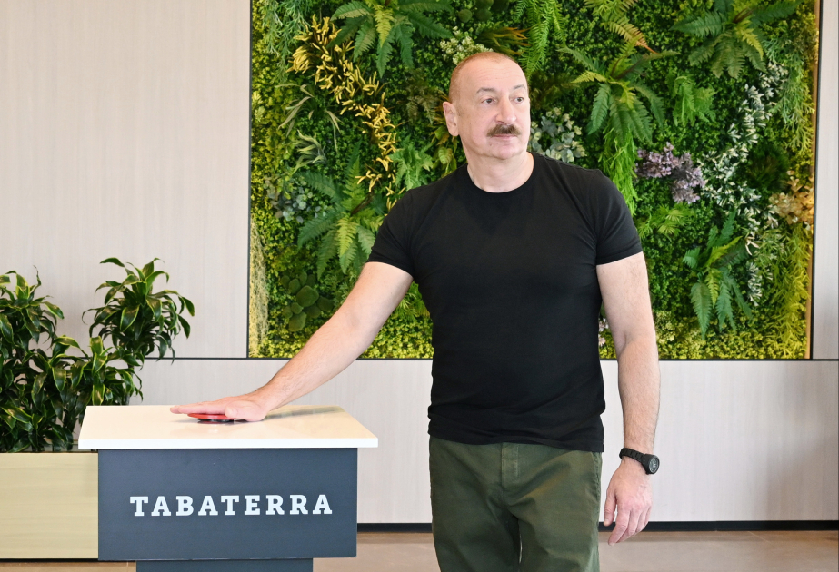 President Ilham Aliyev attends opening of tobacco products manufacturing facility at Aghdam Industrial Park (PHOTO)
