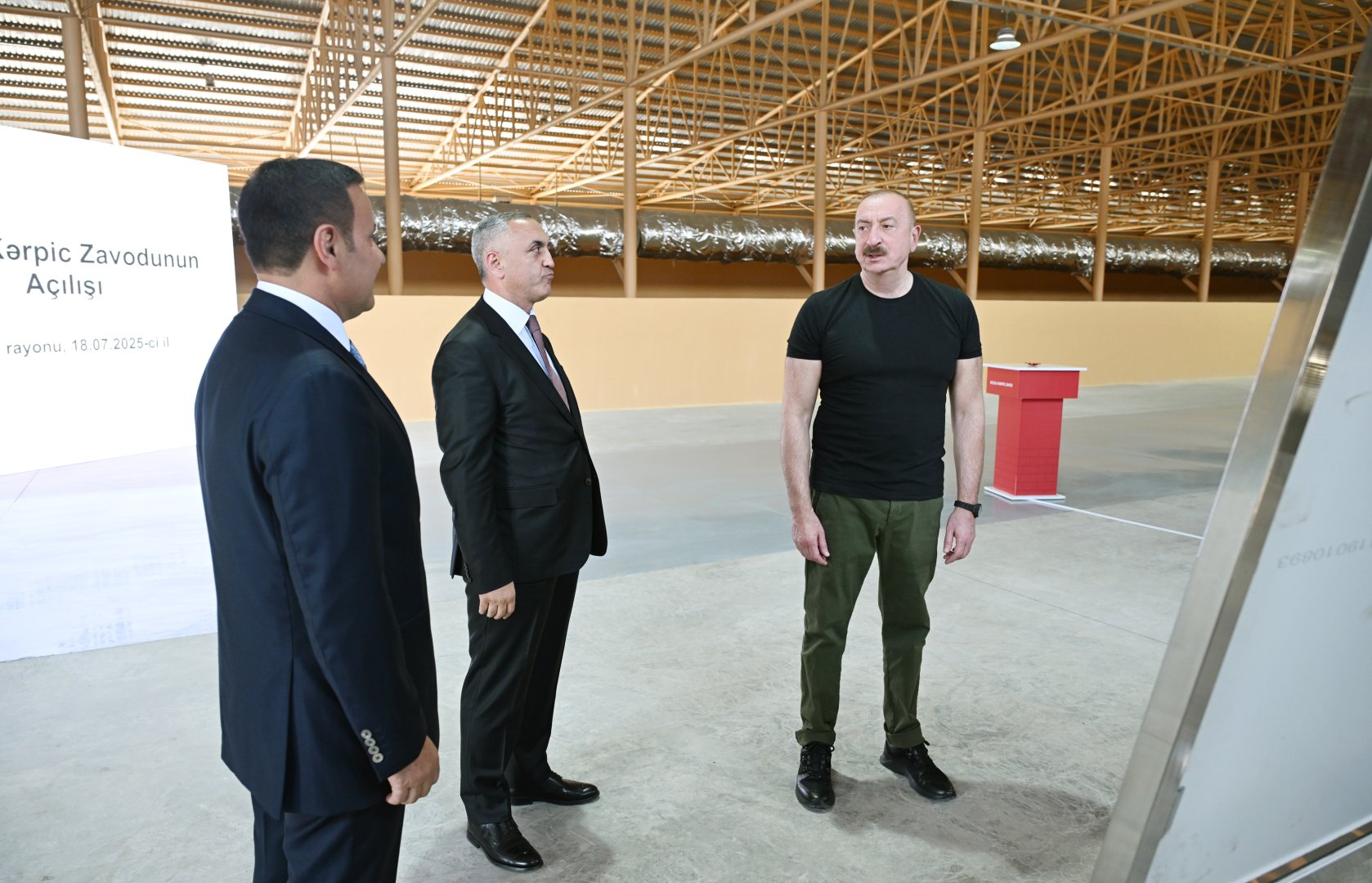 President Ilham Aliyev attends opening ceremony of Khojaly brick factory (PHOTO/VIDEO)