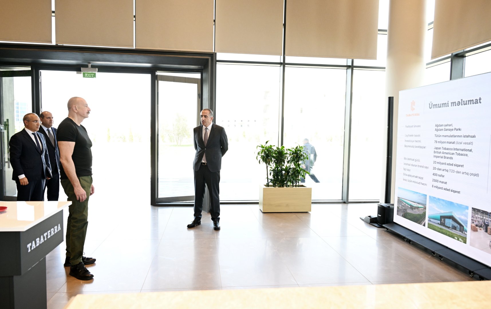 President Ilham Aliyev attends opening of tobacco products manufacturing facility at Aghdam Industrial Park (PHOTO)