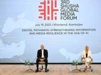 President Ilham Aliyev attends meeting with participants of 3rd Shusha Global Media Forum (PHOTO/VIDEO)