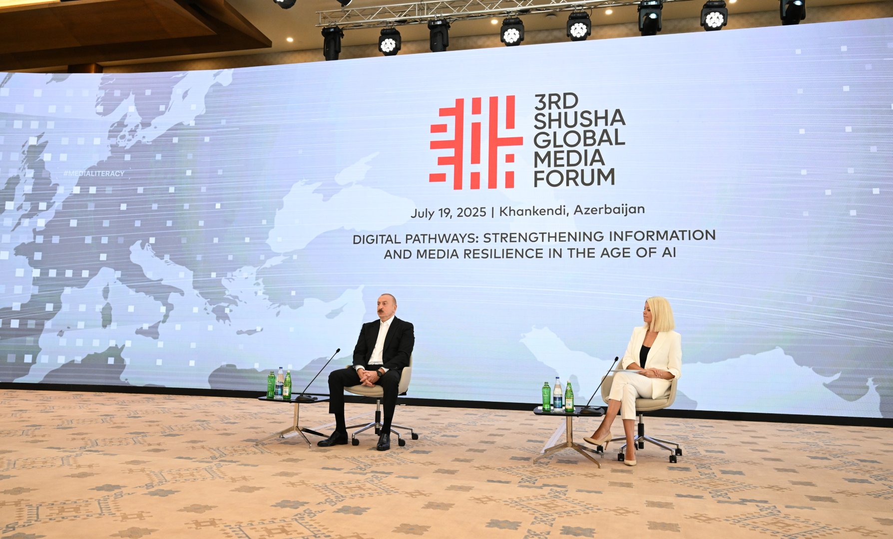 President Ilham Aliyev attends meeting with participants of 3rd Shusha Global Media Forum (PHOTO/VIDEO)