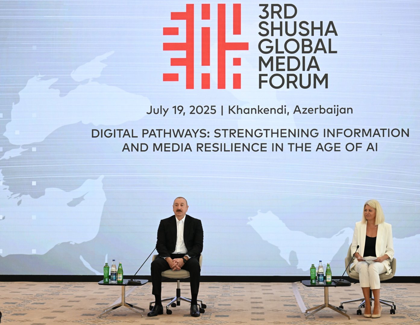 President Ilham Aliyev attends meeting with participants of 3rd Shusha Global Media Forum (PHOTO/VIDEO)