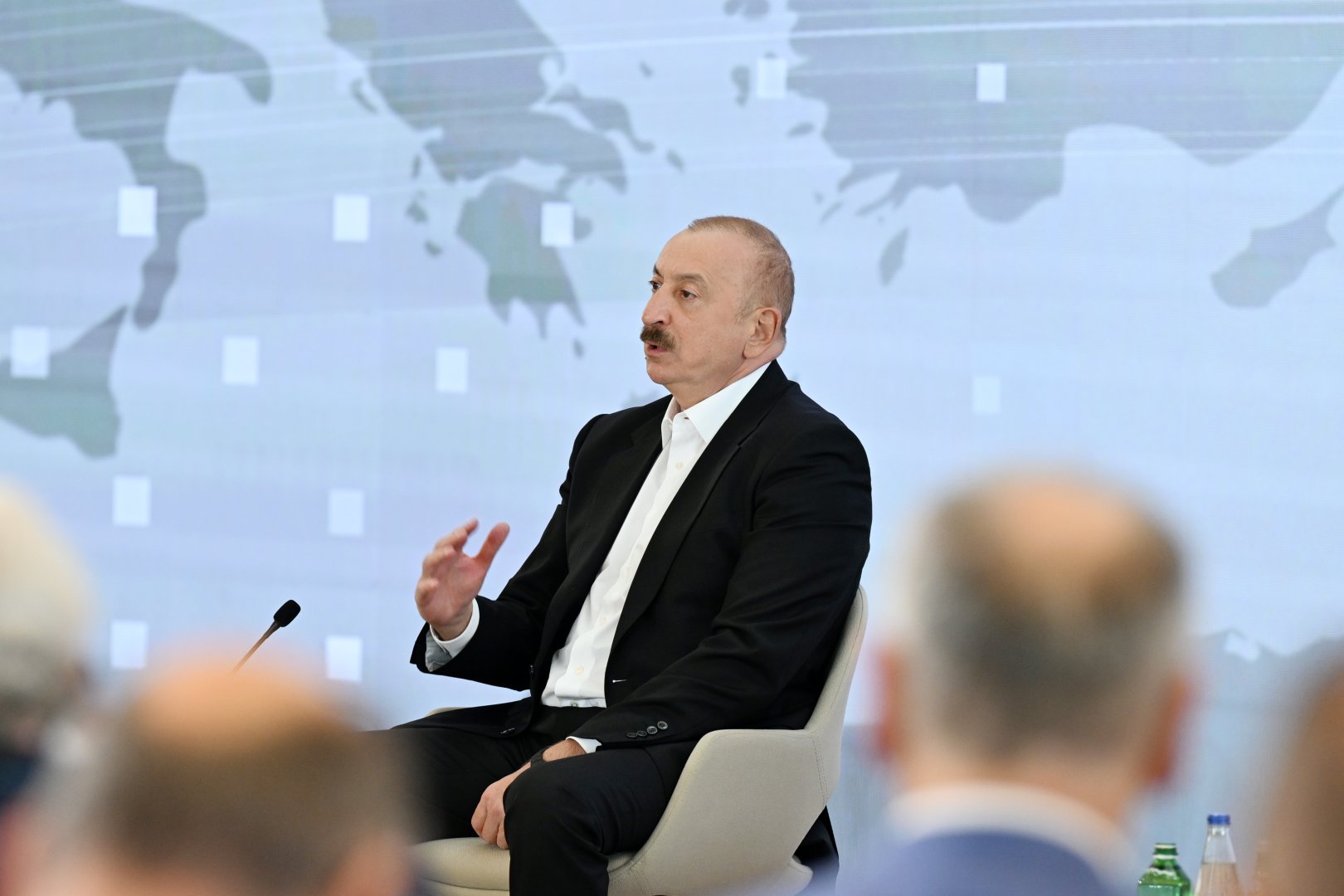 President Ilham Aliyev attends meeting with participants of 3rd Shusha Global Media Forum (PHOTO/VIDEO)