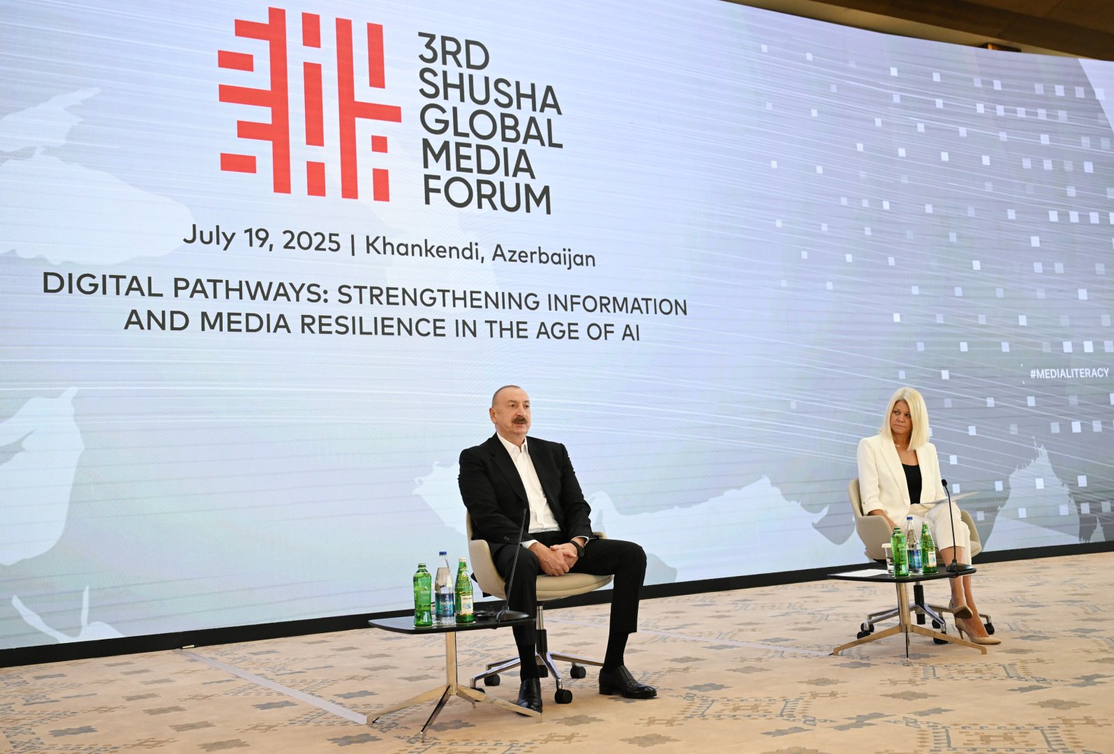 President Ilham Aliyev attends meeting with participants of 3rd Shusha Global Media Forum (PHOTO/VIDEO)