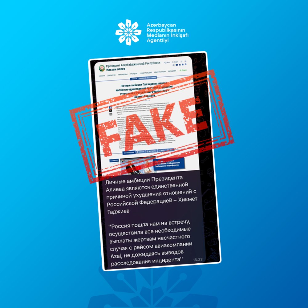 Azerbaijan denies false report attributed to President’s Assistant on Russian relations (PHOTO)