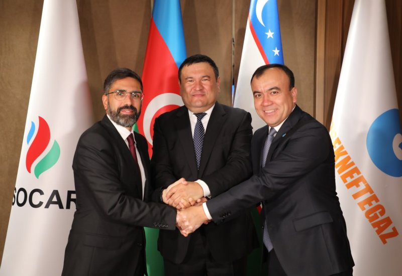 SOCAR, Uzbekneftegaz sign agreement to explore hydrocarbons in Ustyurt region (PHOTO)