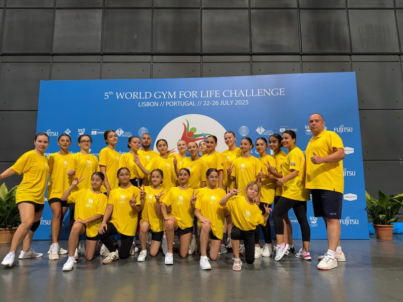 Azerbaijani gymnasts successfully perform in Portugal (PHOTO)