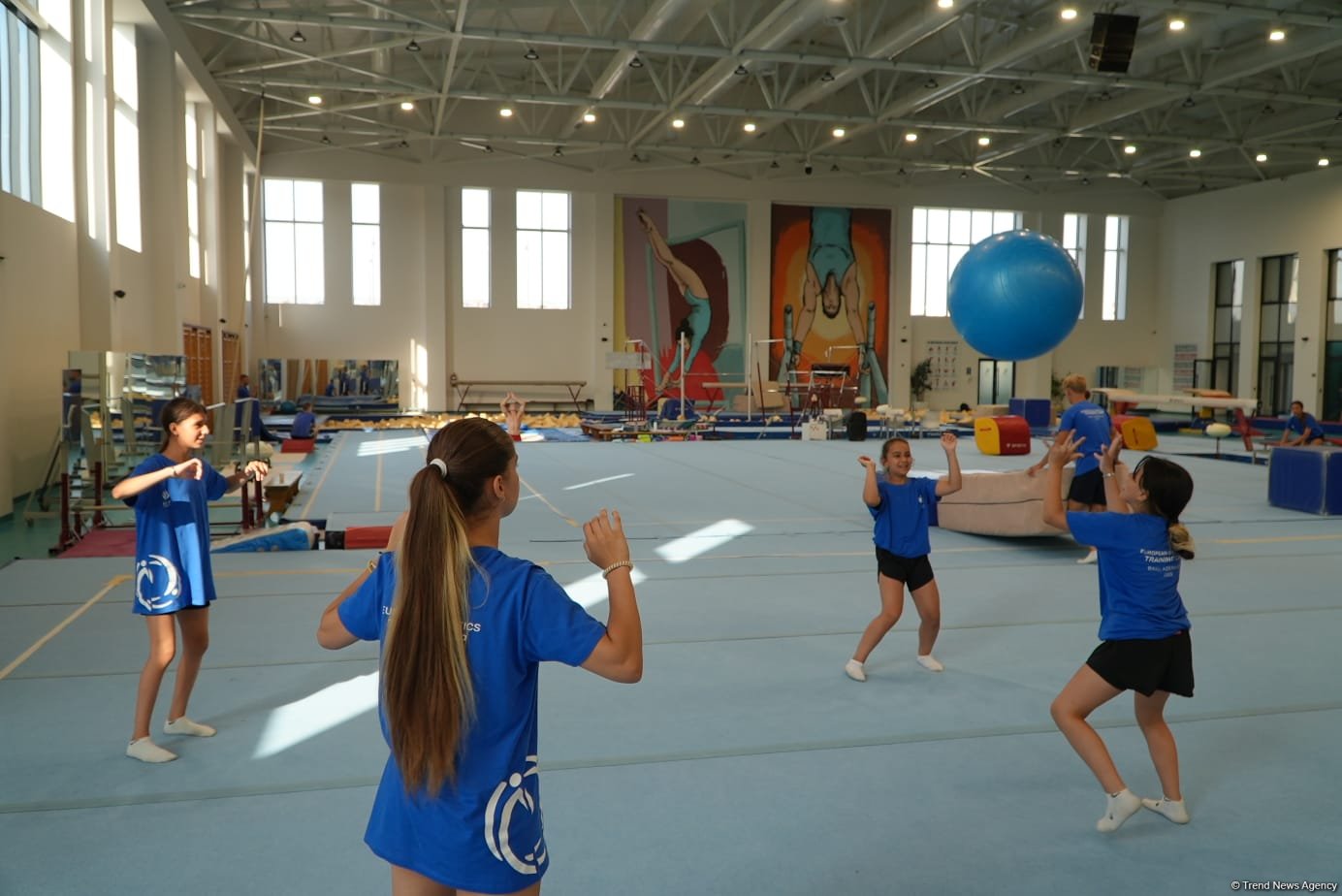 Azerbaijan's Baku hosts trampoline gymnastics training camp (PHOTO)