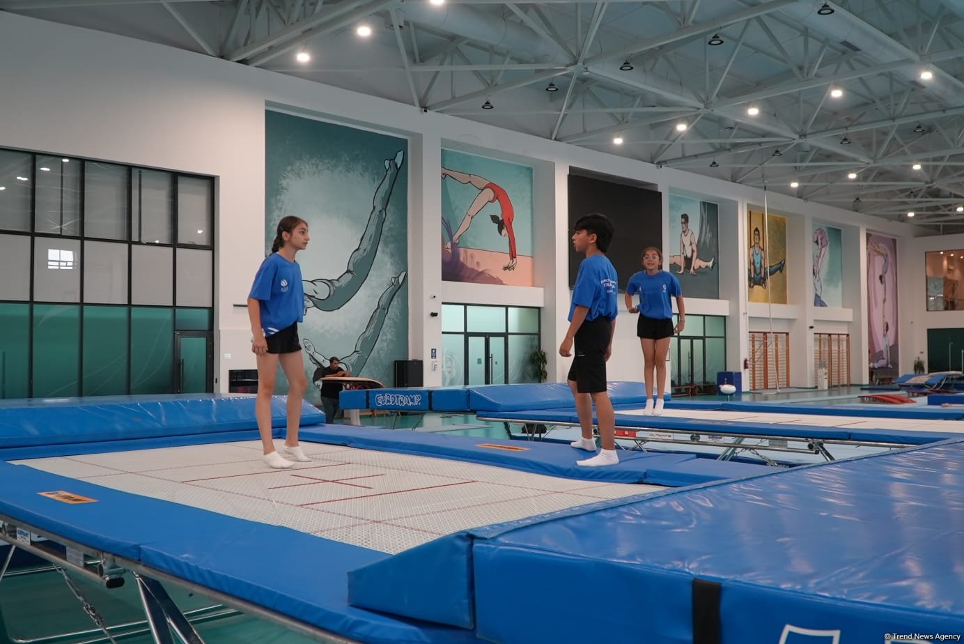 Azerbaijan's Baku hosts trampoline gymnastics training camp (PHOTO)