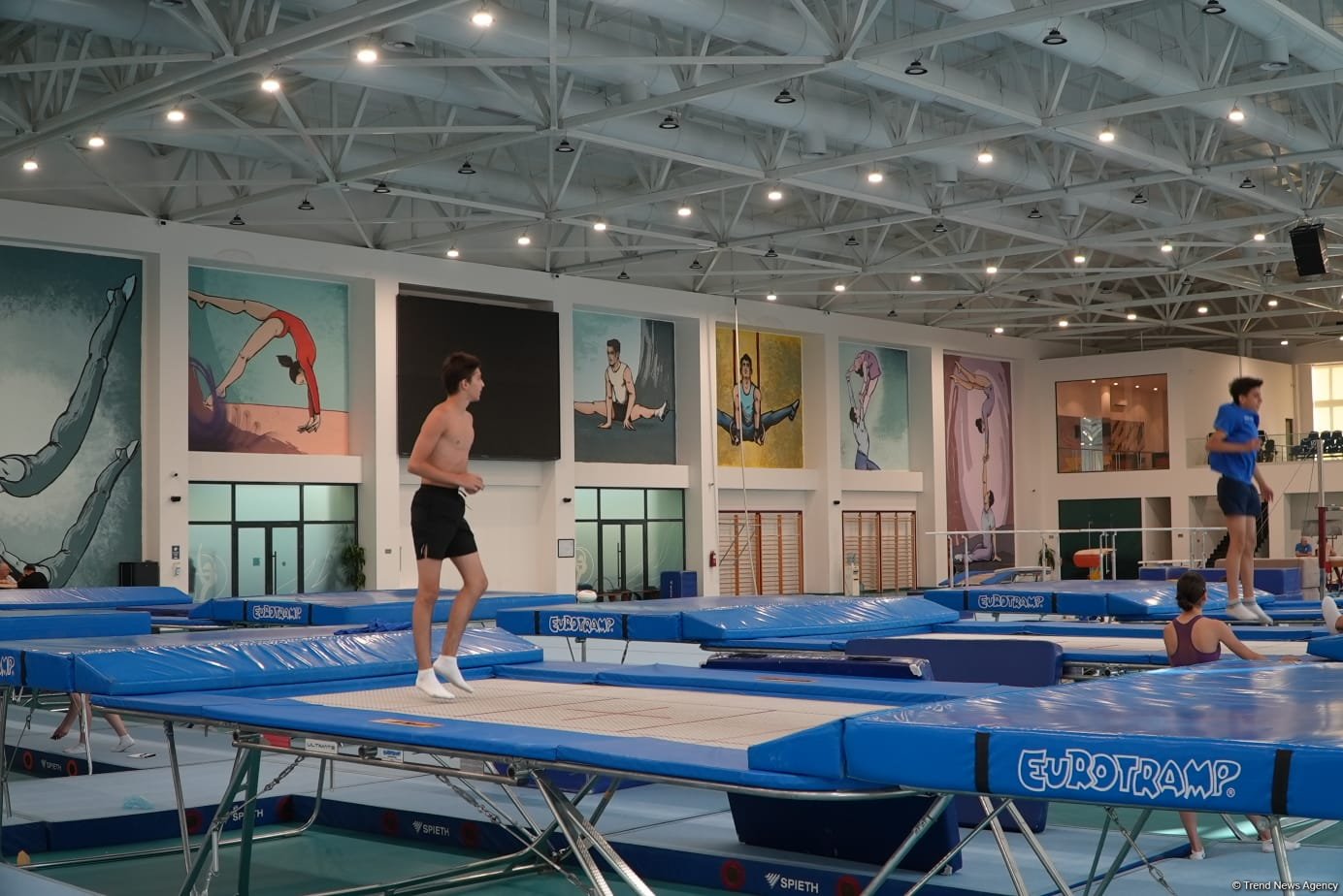 Azerbaijan's Baku hosts trampoline gymnastics training camp (PHOTO)