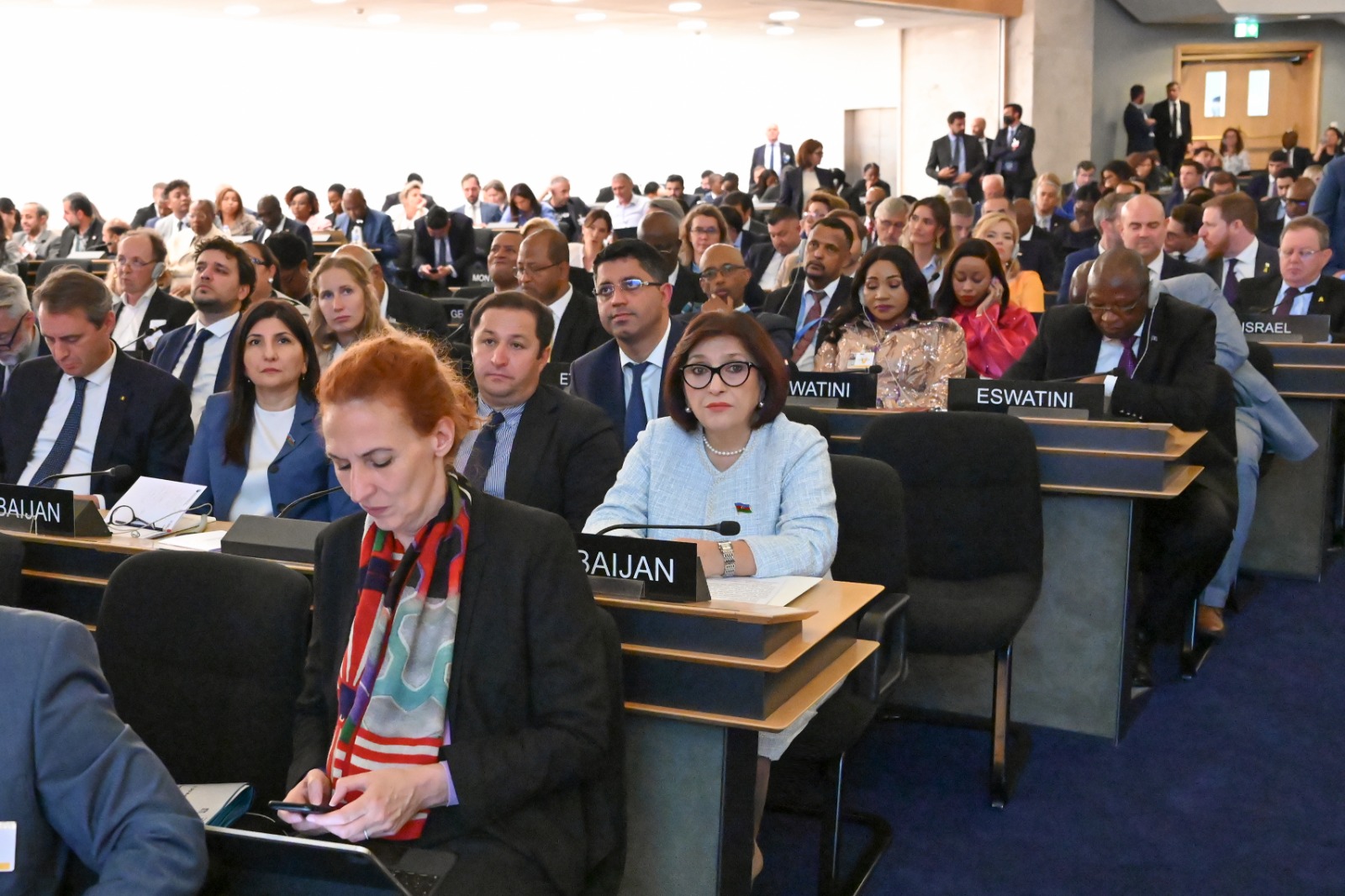 Azerbaijani parliament speaker addresses 6th World Conference (PHOTO)