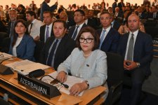 Azerbaijani parliament speaker addresses 6th World Conference (PHOTO)