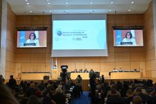 Azerbaijani parliament speaker addresses 6th World Conference (PHOTO)