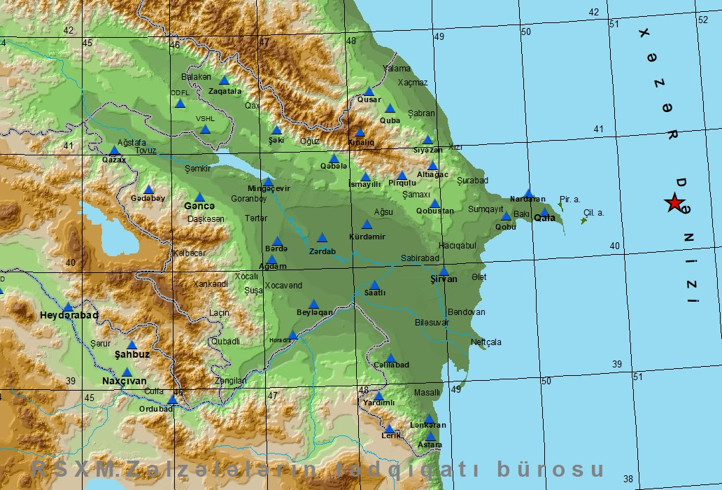 Earthquake strikes Caspian Sea