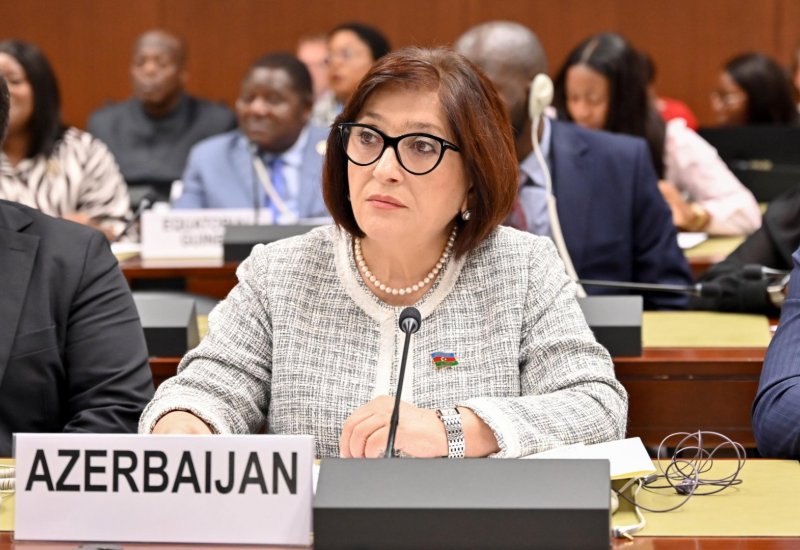 Azerbaijani Parliament head addresses panel discussion at 6th World Conference of Speakers of Parliaments (PHOTO)