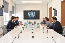 Sahiba Gafarova meets speaker of chamber of deputies of Brazil (PHOTO)