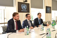 Sahiba Gafarova meets speaker of chamber of deputies of Brazil (PHOTO)
