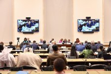 Azerbaijani Parliament head addresses panel discussion at 6th World Conference of Speakers of Parliaments (PHOTO)