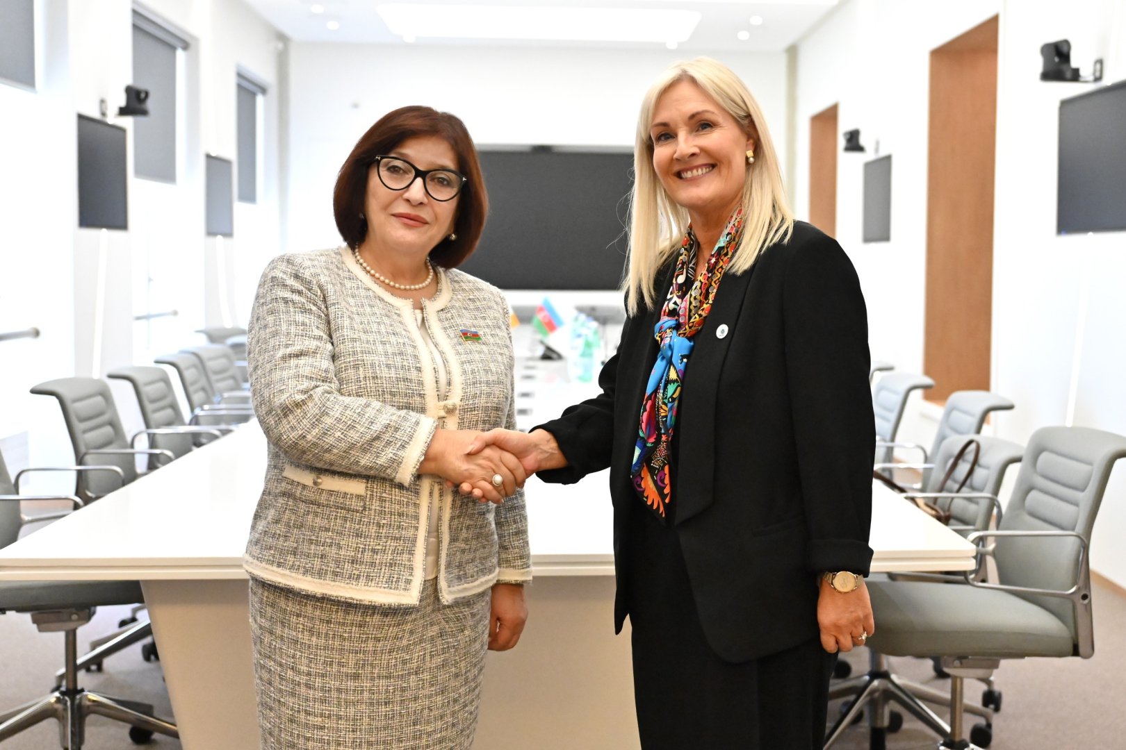Azerbaijani Parliament Speaker holds diplomatic talks with counterparts in Geneva (PHOTO)