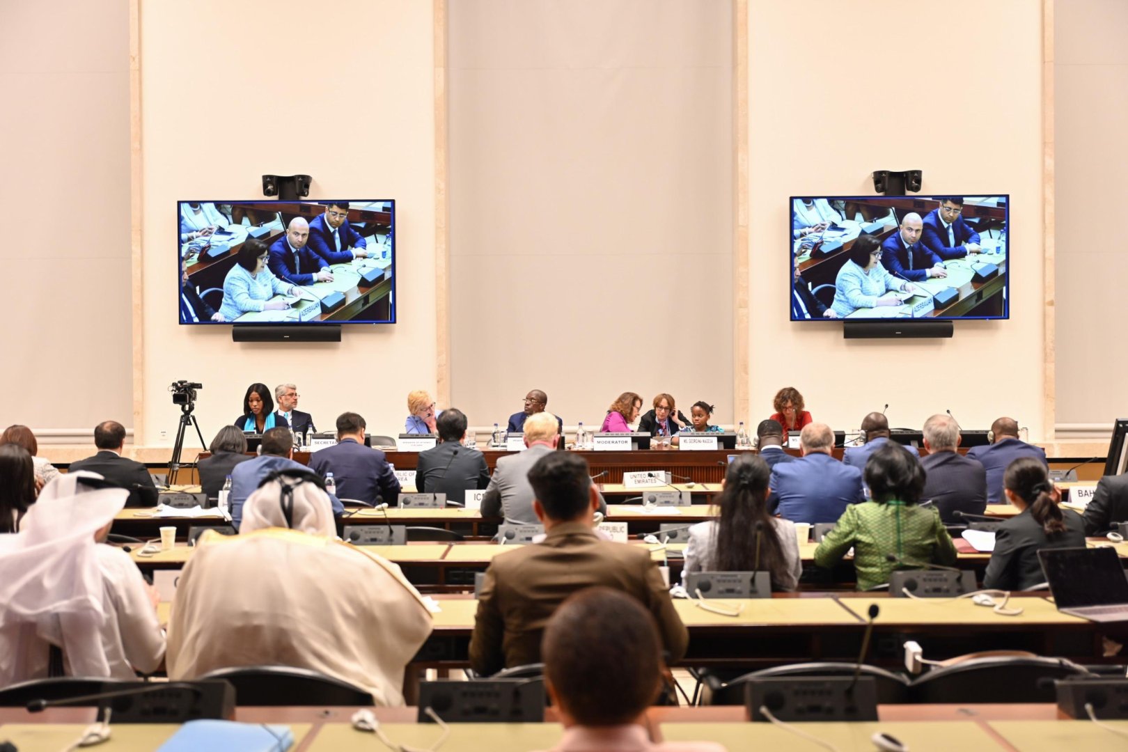Azerbaijani Parliament head addresses panel discussion at 6th World Conference of Speakers of Parliaments (PHOTO)