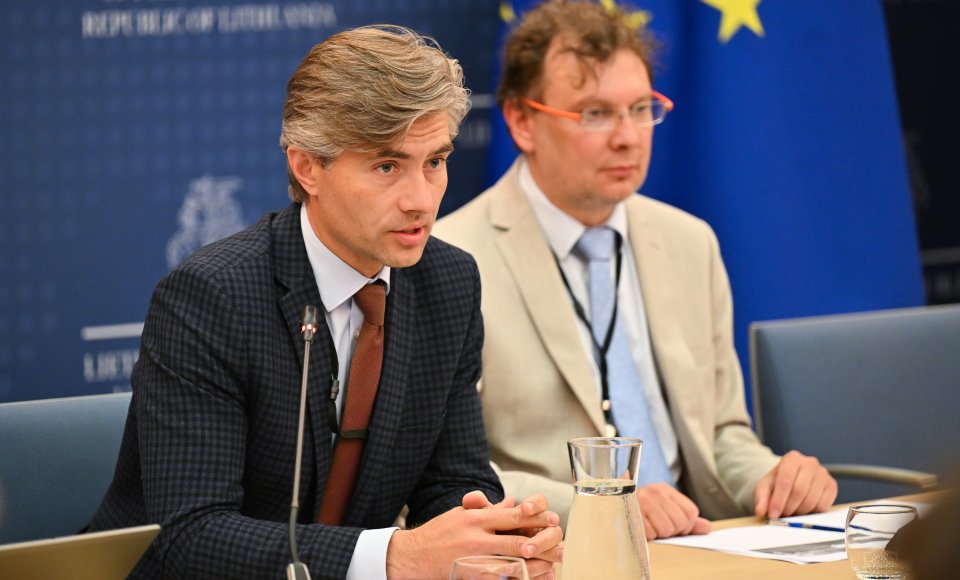 Lithuanian FM engages business leaders on EU-U.S. trade deal
