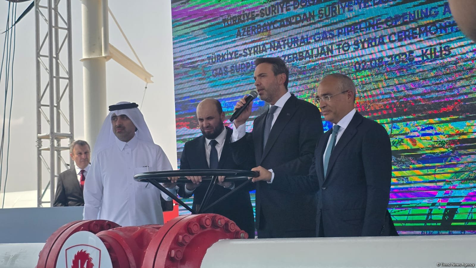 Türkiye rolls out red carpet for grand kickoff of Azerbaijani gas flowing to Syria (PHOTO)