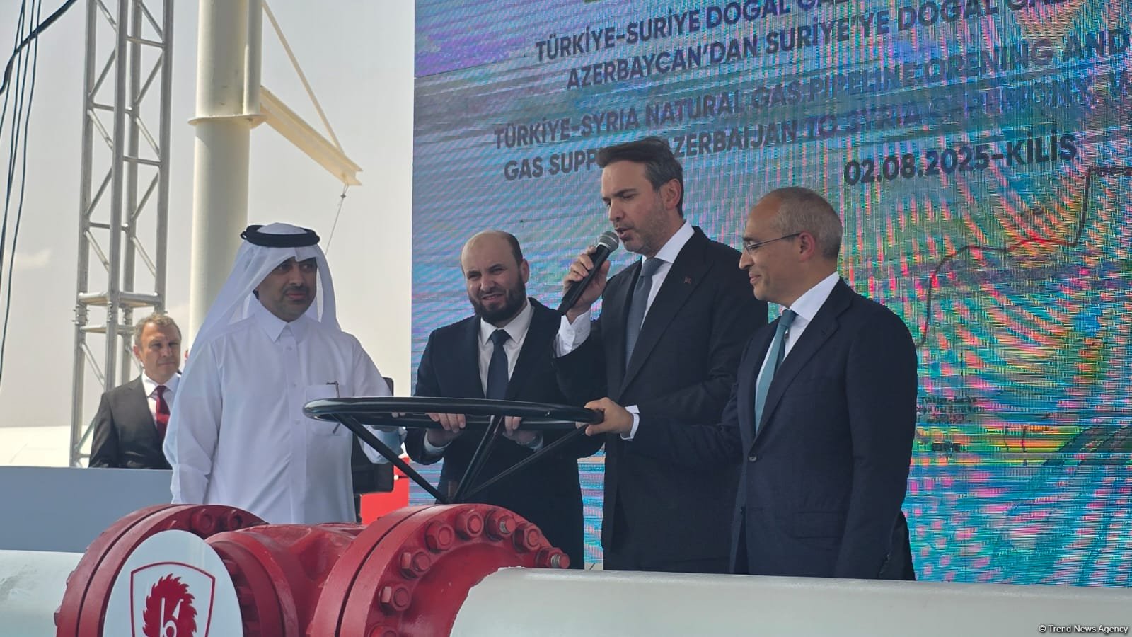 Türkiye rolls out red carpet for grand kickoff of Azerbaijani gas flowing to Syria (PHOTO)