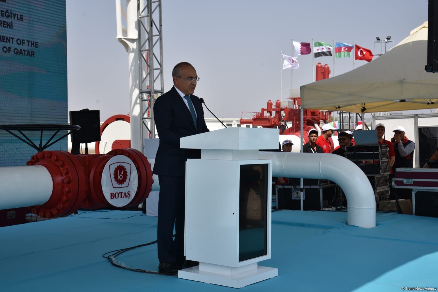 Türkiye rolls out red carpet for grand kickoff of Azerbaijani gas flowing to Syria (PHOTO)