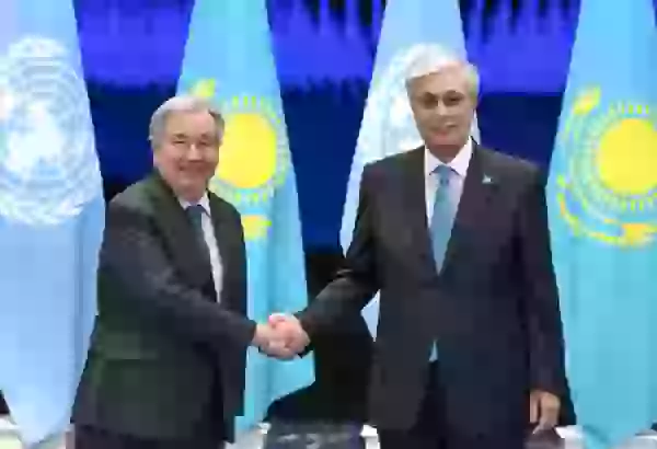 Kazakh President and UN SecGen discuss sustainable development and UN reform
