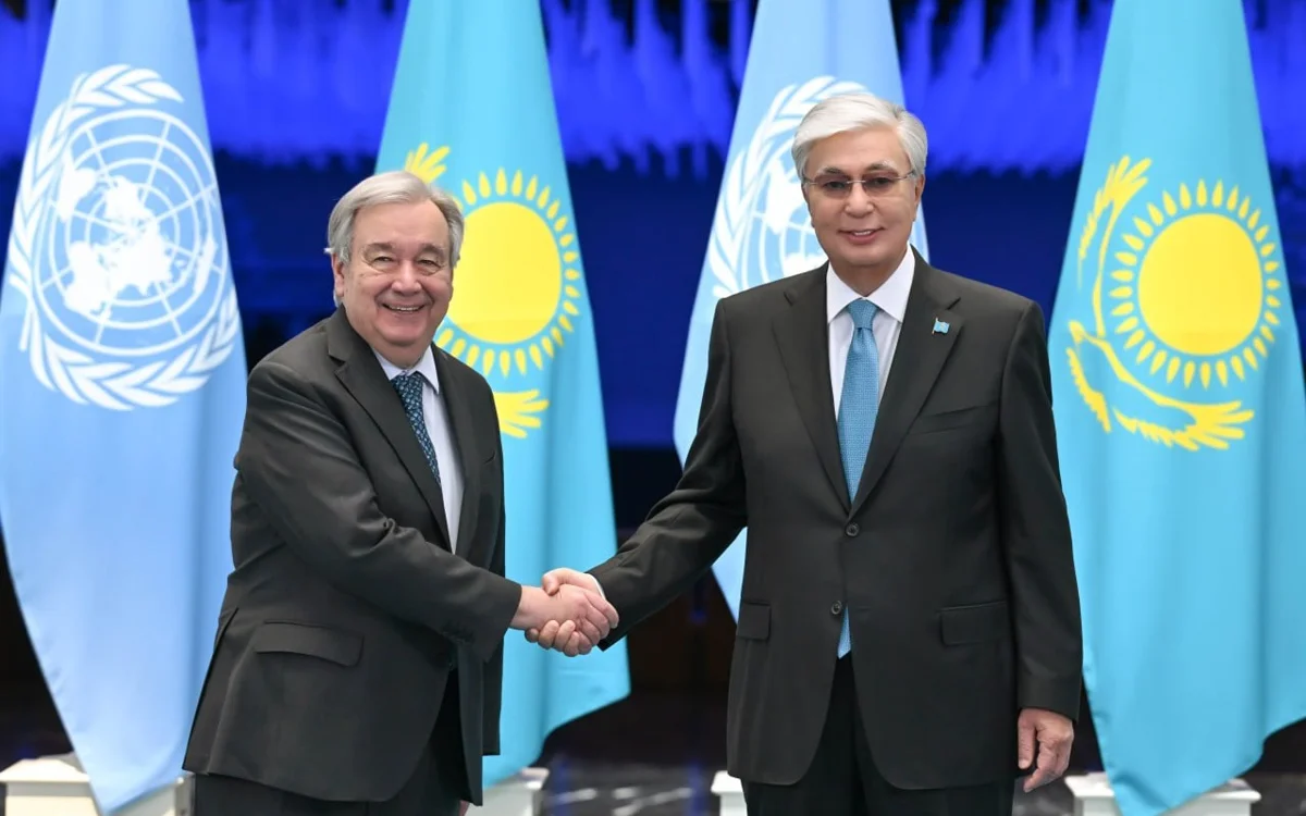 Kazakh President and UN SecGen discuss sustainable development and UN reform