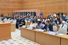 Azerbaijani parliament speaker joins UN Inter-Parliamentary Forum in Turkmenistan (PHOTO)