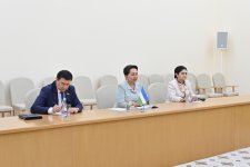 Azerbaijani Parliament head meets with Chairperson of Uzbekistan's Senate in Turkmenistan (PHOTO)