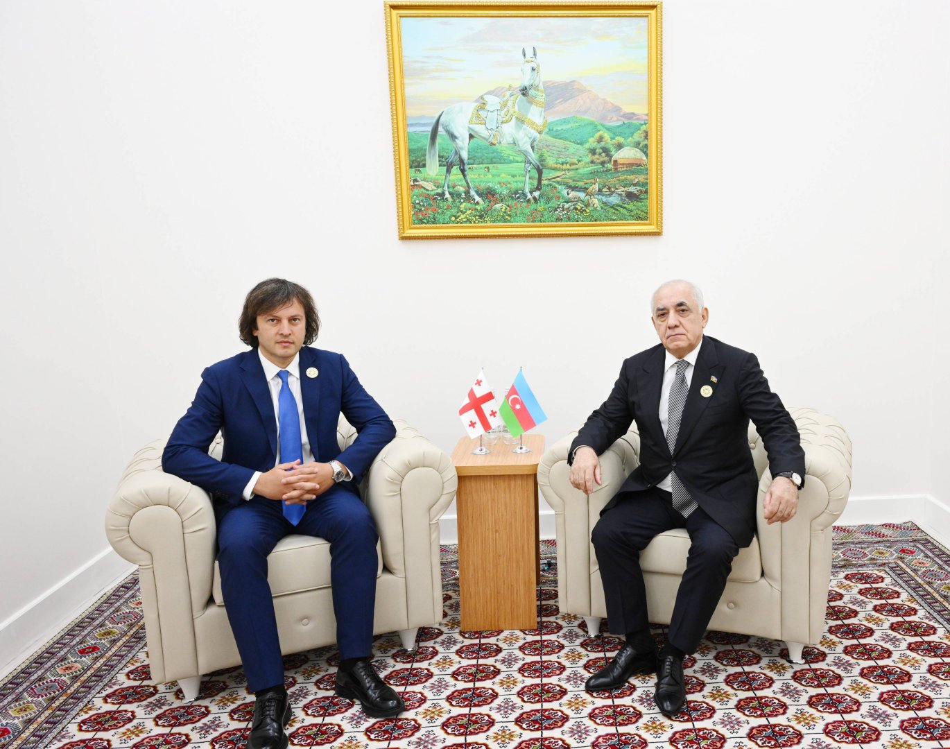 Azerbaijani PM discusses strategic partnership with his Georgian counterpart (PHOTO)