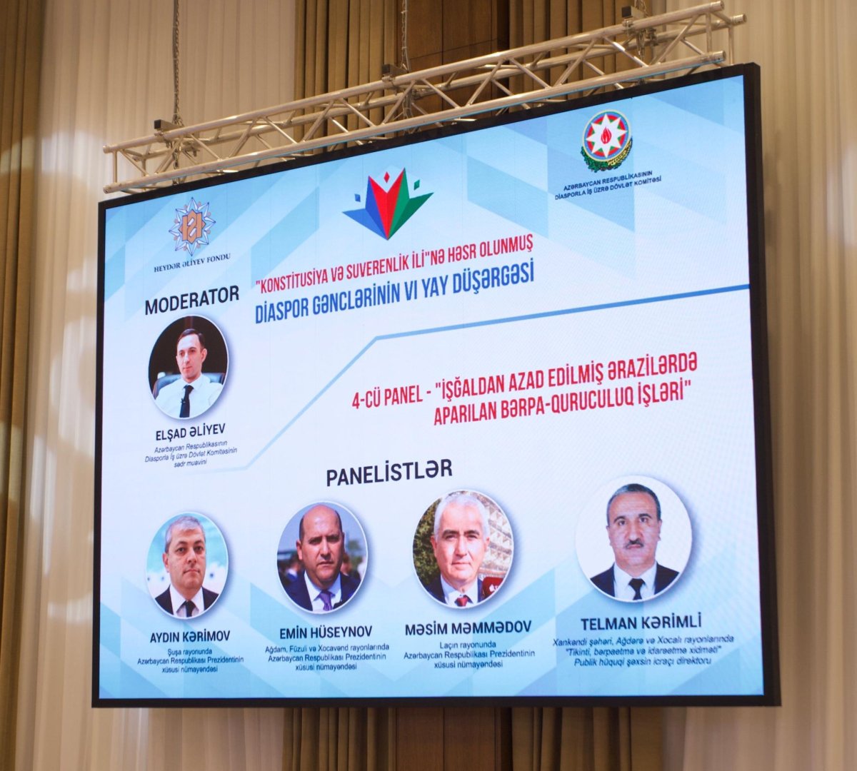 Azerbaijan's 6th Diaspora Youth Summer Camp debates reconstruction in liberated territories (PHOTO)