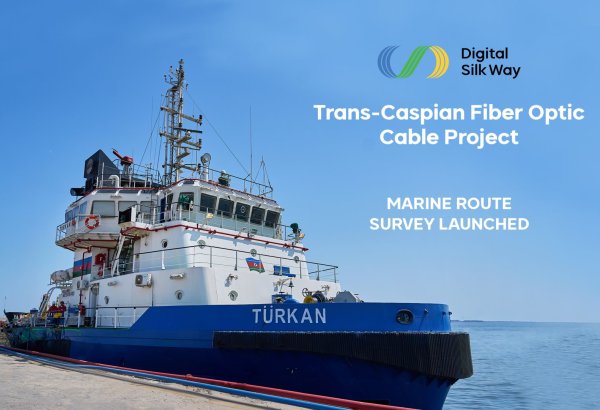 Marine Route Survey launched for Trans-Caspian Fiber Optic Cable Project (PHOTO)