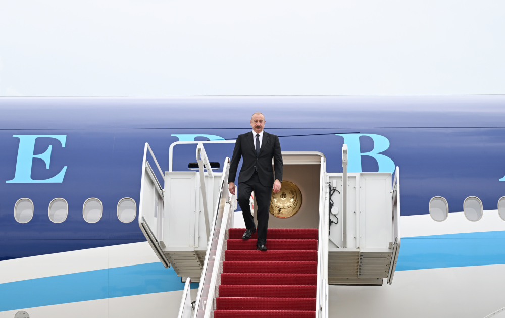 President Ilham Aliyev arrives in U.S. for working visit (PHOTO/VIDEO)