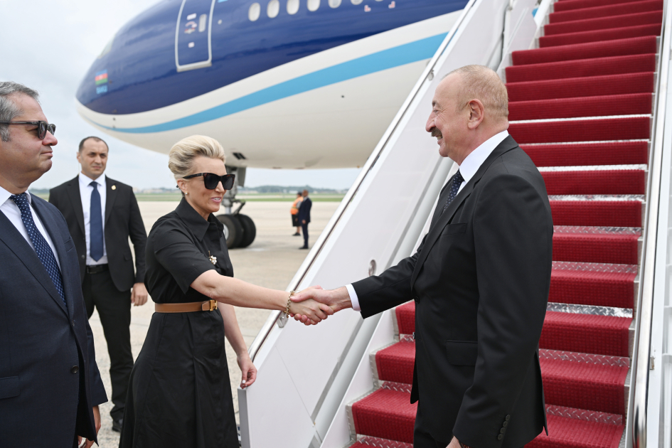 President Ilham Aliyev arrives in U.S. for working visit (PHOTO/VIDEO)