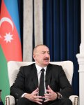 President Ilham Aliyev gives interview to Azerbaijani media representatives in Washington (PHOTO/VIDEO)