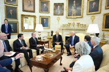 President Ilham Aliyev arrives at White House (PHOTO/VIDEO)