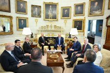 President Ilham Aliyev arrives at White House (PHOTO/VIDEO)