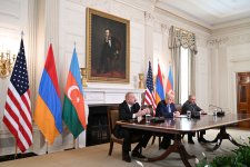 Presidents of Azerbaijan and U.S., and Prime Minister of Armenia made press statements at the White House (PHOTO/VIDEO)
