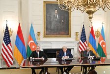Presidents of Azerbaijan and U.S., and Prime Minister of Armenia made press statements at the White House (PHOTO/VIDEO)